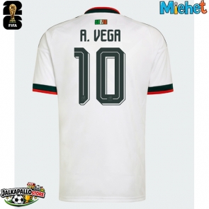 Meksiko Alexis Vega #10 Vieraspaita MM-kisat 2026 Lyhythihainen